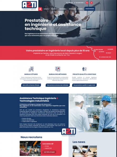 Création du nouveau site d'A2Ti Nantes par Kagency