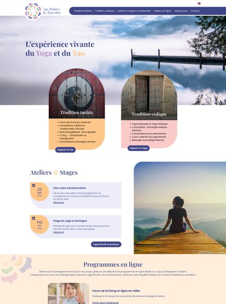 Nouveau site les ateliers du bien être