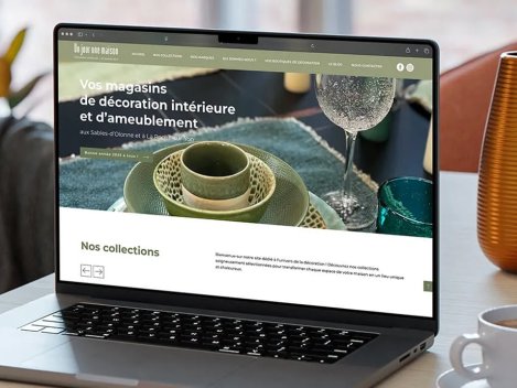 Création du site vitrine pour le magasin Un jour une maison