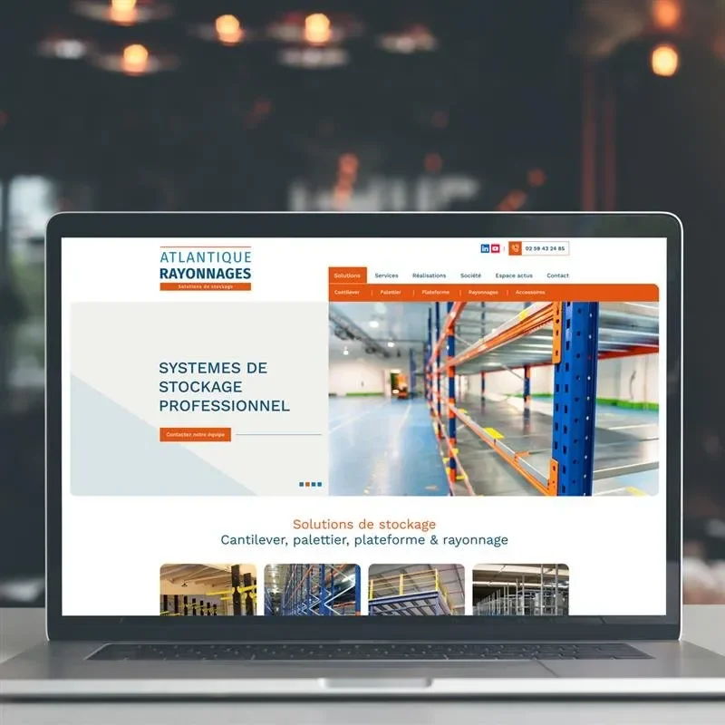 Campagne Google Ads SEA pour Atlantique Rayonnages par Kagency Nantes