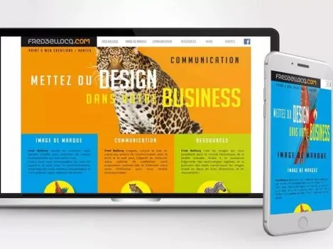 Création du site web responsive pour fred Bellocq