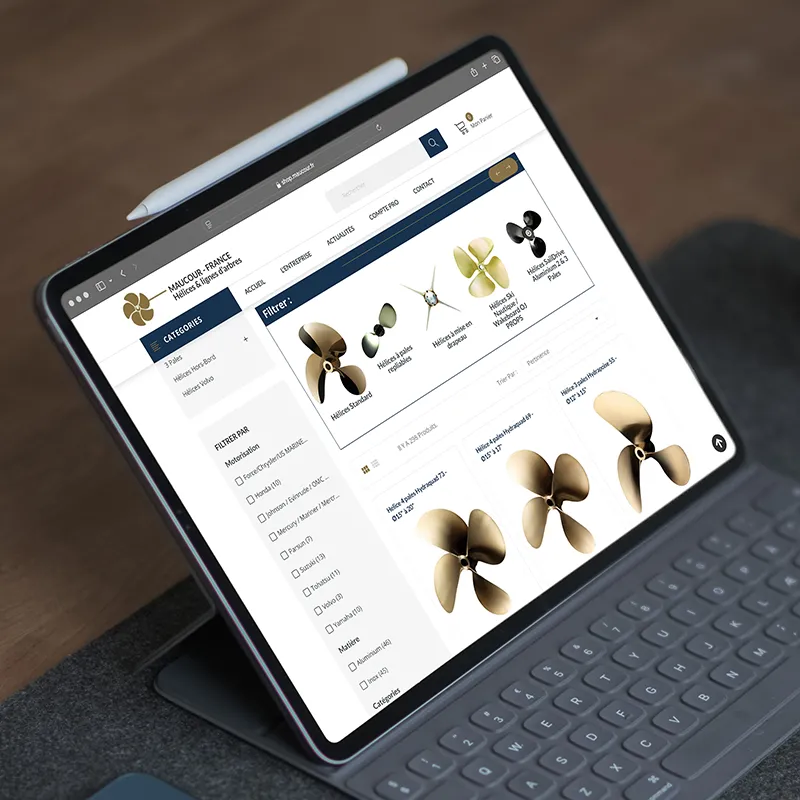 Mise en ligne du site e-commerce Prestashop de Maucour Nantes par Kagency